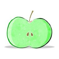 cartoon sliced apple N5