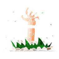 cartoon zombie arm N3