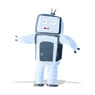 cartoon funny robot N26