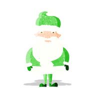 cartoon grumpy santa claus N3