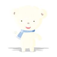 cartoon cute polar bear N6