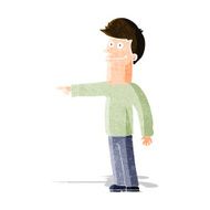 Cartoon Man Pointing N69