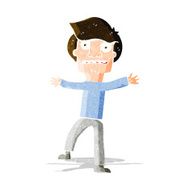 cartoon boy panicking N8