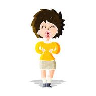 cartoon screaming woman N3