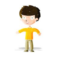 cartoon happy man N138