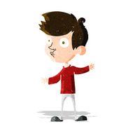cartoon curious boy N12