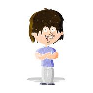cartoon happy man N139