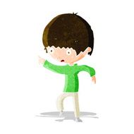 cartoon worried boy pointing N3