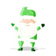 cartoon grumpy santa N3