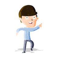 cartoon happy man N140
