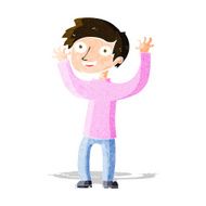 cartoon happy man N141