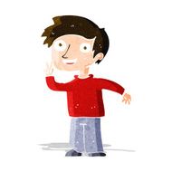 cartoon boy posing for photo N2