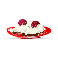 cartoon spaghetti and meatballs N4