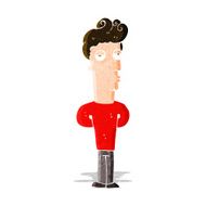 cartoon bored man N15