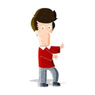 cartoon man gesturing wildly N3