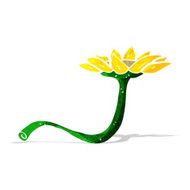 cartoon flower N186
