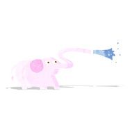 cartoon elephant squirting water N4