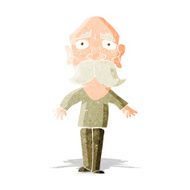 cartoon sad old man N6