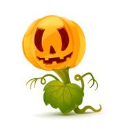 Cartoon pumpkin monster