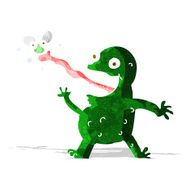 cartoon frog catching fly N5