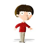 Cartoon Surprised Boy N9