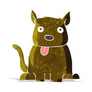 cartoon dog sticking out tongue N5