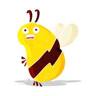 funny cartoon bee N7