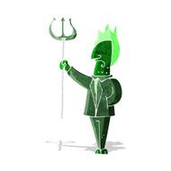 Cartoon Devil With Pitchfork N11