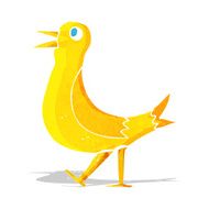 cartoon walking bird N6