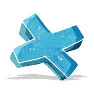 cartoon negative cross symbol N3
