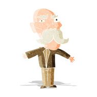 cartoon angry old man N50