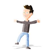 cartoon startled boy N15