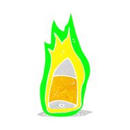 cartoon flaming bullet N6