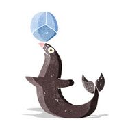 cartoon performing seal N3