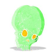 cartoon spooky skull N57