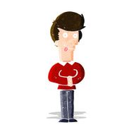 cartoon man sticking out tongue N8