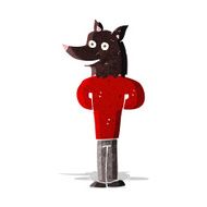 cartoon wolf man N12
