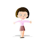 cartoon amazed woman N3