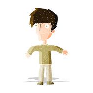 cartoon happy man N145
