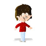 cartoon excited man N47