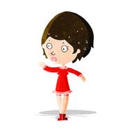 cartoon pretty woman N75