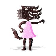 cartoon wolf girl N2