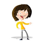 cartoon woman laughing and pointing N3