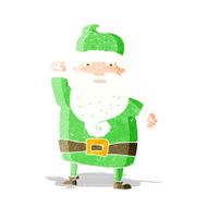 cartoon angry santa claus N5