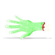 gross zombie hand cartoon N2