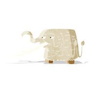 cartoon woolly mammoth N3
