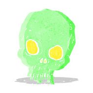 cartoon spooky skull N58