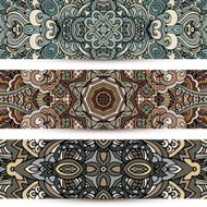 Abstract ornamental vector banners