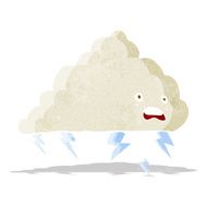 Cartoon Thundercloud N13