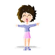 cartoon stressed out woman talking N3